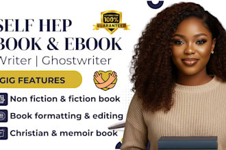 ghostwrite self help ebook christian ebook memoir journal ebook writer romance