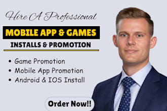 do android mobile app marketing game promotion IOS review saas promo video