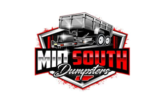 design modern high quality dumpster logo in high definition