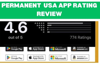 mobile app install, ios android app promotion, 1000 USA app review