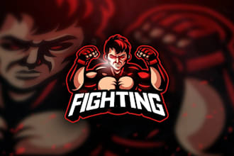 do custom eye catching ninja, martial arts logo