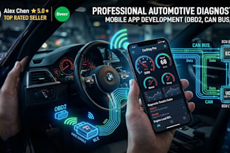 develop obd2 ble app with uds diagnostics and can bus integration