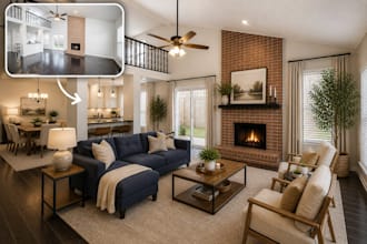 virtual staging, virtual furniture and renovation for real estate listings