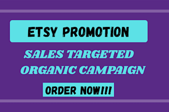 do etsy shop promotion campaigns to boost etsy sales