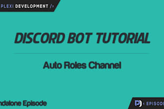 develop smart discord bot wit auto roles, slash commands and engagement tools