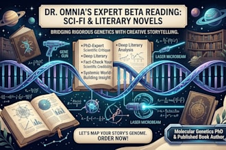 be your expert beta reader for science fiction novels