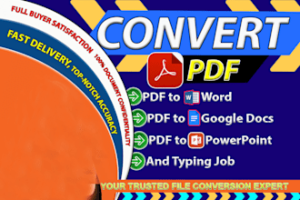do PDF to word typing services