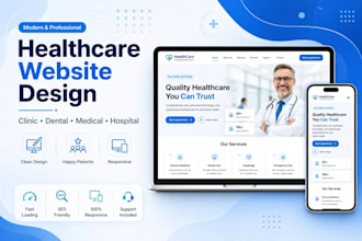 build medical, dental, hospital and healthcare website with appointments booking