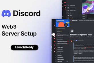 create a professional web3 crypto discord server
