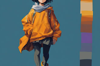 make anime character art