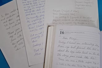 create neat handwritten cards, letters, notes and quotes