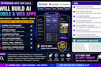 build boostspace rork ai mobile app to supabase lovable onspace ai v0 app
