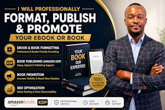 do ebook and book promotion, book formatting, and book publishing