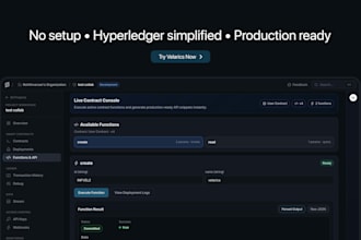 develop and fix smart contracts for your blockchain app