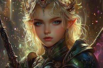 paint fantasy portrait as desert nomad or sand warrior