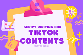 write you a scripts for you tiktok contents