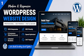 create,design, redesign wordpress webiste or website development