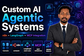develop custom ai agentic systems using n8n, langgraph, and mcp
