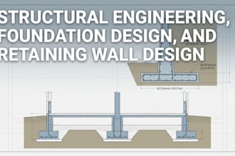 do structural engineering, foundation design, and retaining wall design