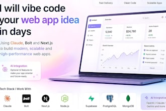 be your vibe coder to build web app, fix errors bugs faster