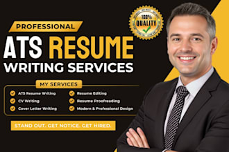 write ats resume, CV writing, cover letter, resume proofread for job application