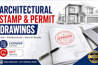 review and stamp for city permit