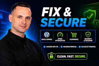 fix hacked website security and  wordpress malware removal,blacklist removal