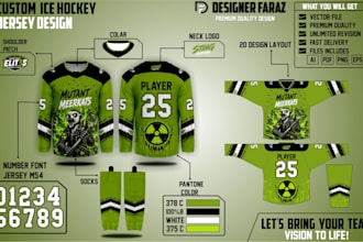 layout ice hockey jersey design with unlimited revisions