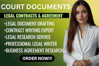 draft professional legal documents, contracts, and legal research