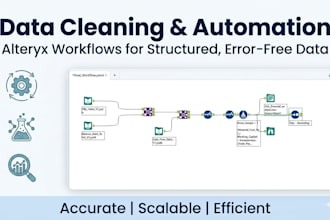 build alteryx workflows for financial data analysis and reporting