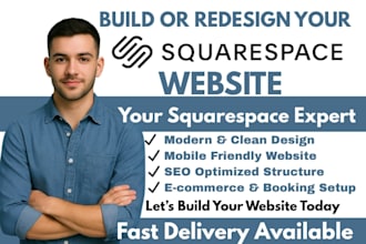 build squarespace website design, squarespace website redesign for your business