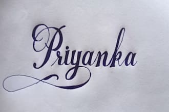 create beautiful manual calligraphy and handwritten name art
