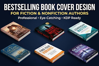 design a bestselling book cover for fiction and nonfiction author