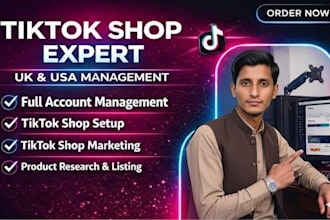 provide professional tiktok shop management