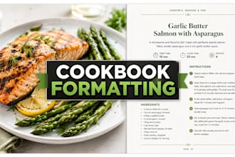 do indesign recipe book layout design and cookbook formatting for amazon kdp