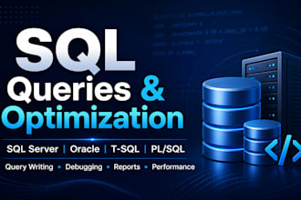 write and optimize sql queries in sql server and oracle