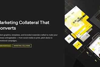 marketing collateral templates custom graphics