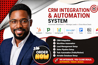 hubspot, pipedrive, gohighlevel, bitrix24, trello, notion, airtable CRM