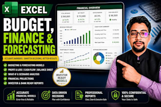 create excel budget, financial model, and forecasting dashboard