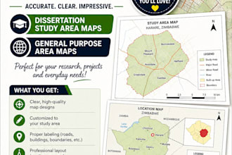 provide study area maps for research and everyday use