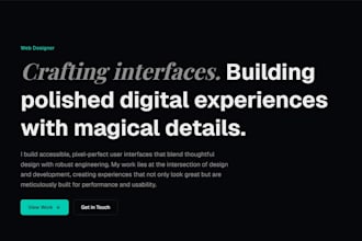 design your high performance website hosted on vercel