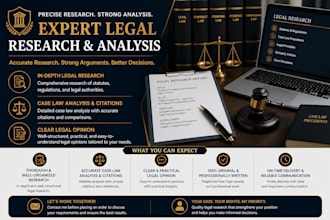do legal research, case law analysis and provide legal opinion