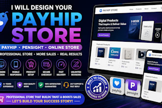payhip website payhip store payhip online store pensight store design