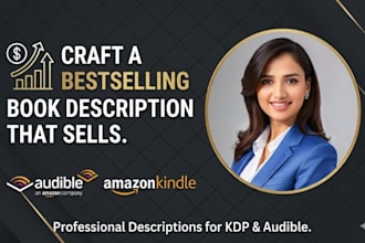 create demanding title subtitle and description for KDP book