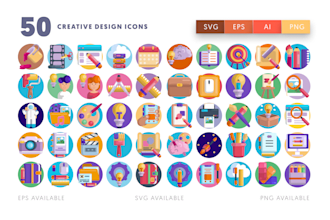 design unique and modern custom flat icon set