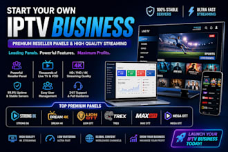 setup a stable reseller panel strong 8k, dream 4k, trex, lion ott, mega ott, sup