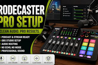 setup rodecaster pro ii with obs for clean podcast streaming audio