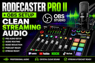 setup rodecaster pro ii with obs for professional podcast streaming audio