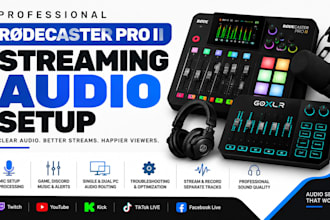 setup rodecaster pro ii with obs for professional podcast streaming audio