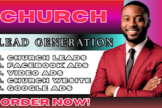 500 church leads, church facebook ads,church google ads, pitch deck presentation